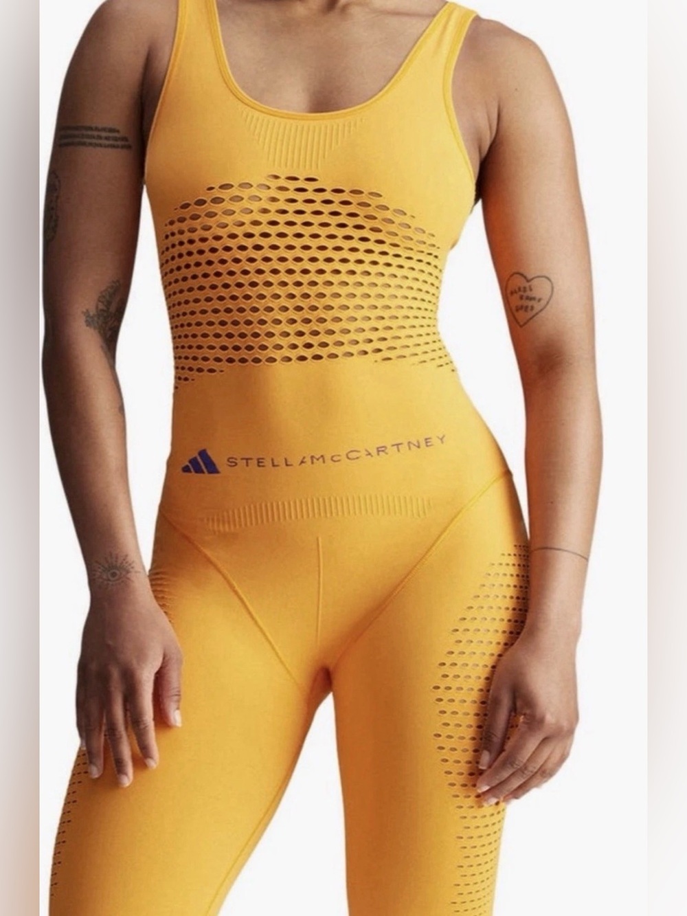 Adidas by Stella McCartney ASMC Mesh One PC Jumpsuit Sz XL #IV5525 Bodysuit $150